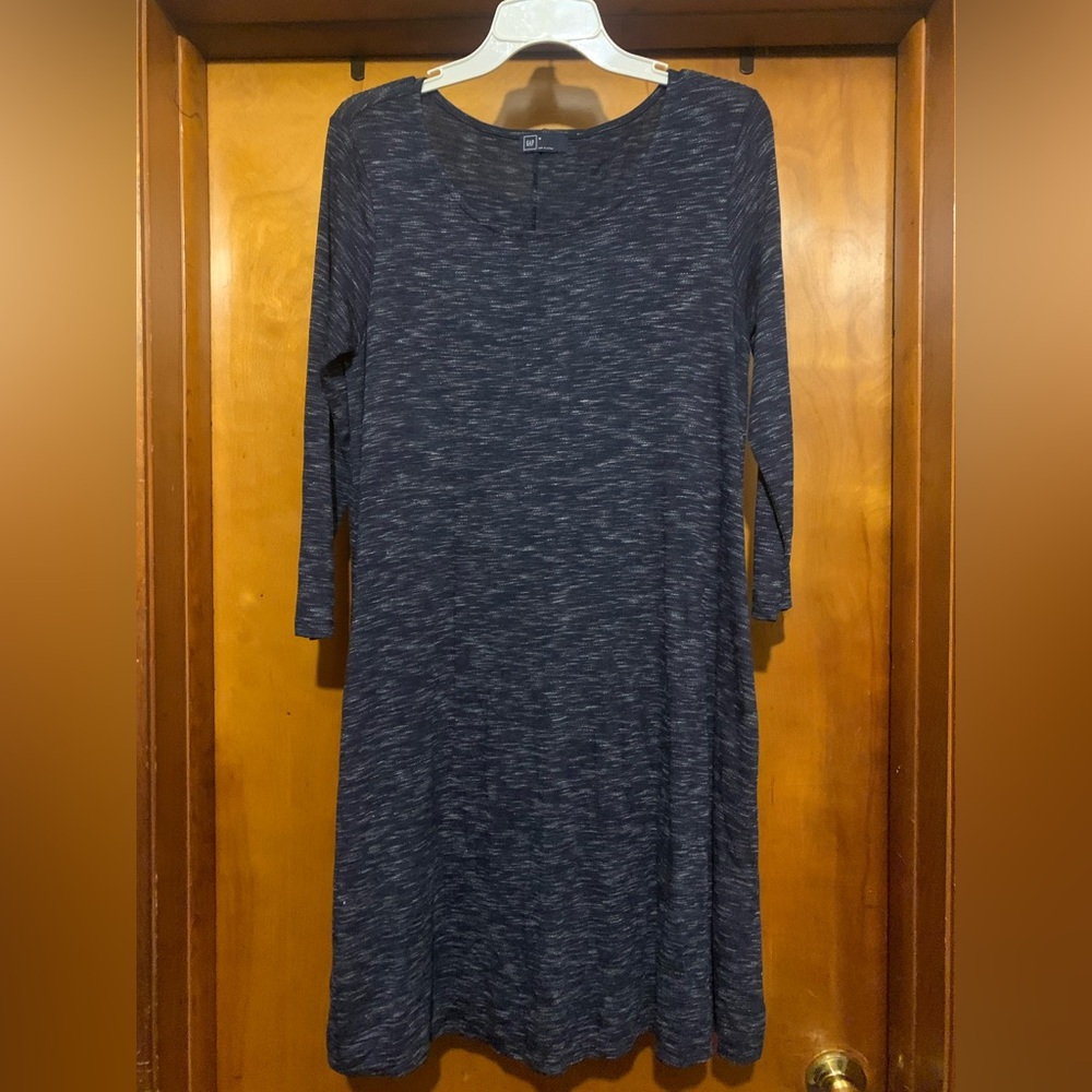 GAP Size M Navy Blue Speckle Mini Dress
